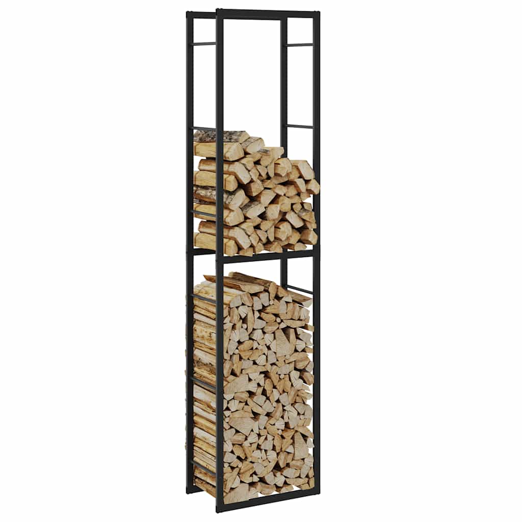 Vidaxx Kaminholzregal 50x30x209 cm Stahl schwarz