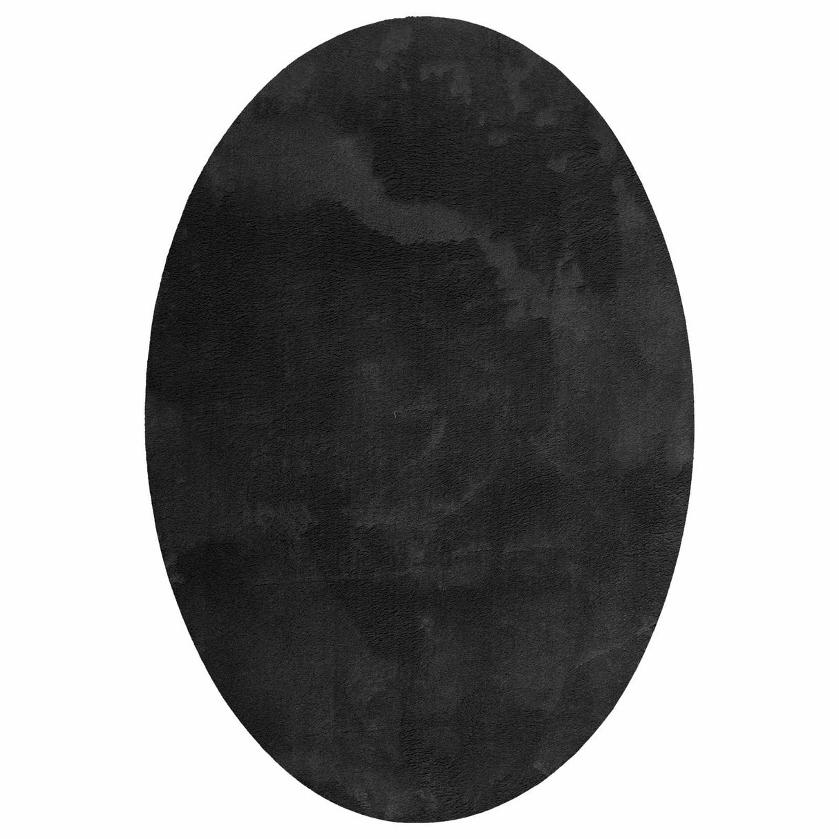 Vidaxl vloerkleden ovaal huarte zwart 120 x 170 cm 100% polyester