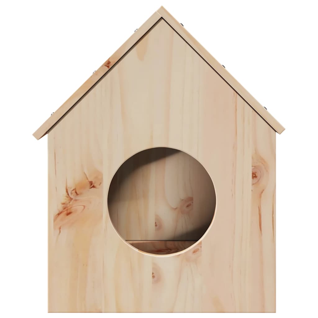 Vidaxxl Katzenhaus 41x50x50 cm aus massivem Kiefernholz