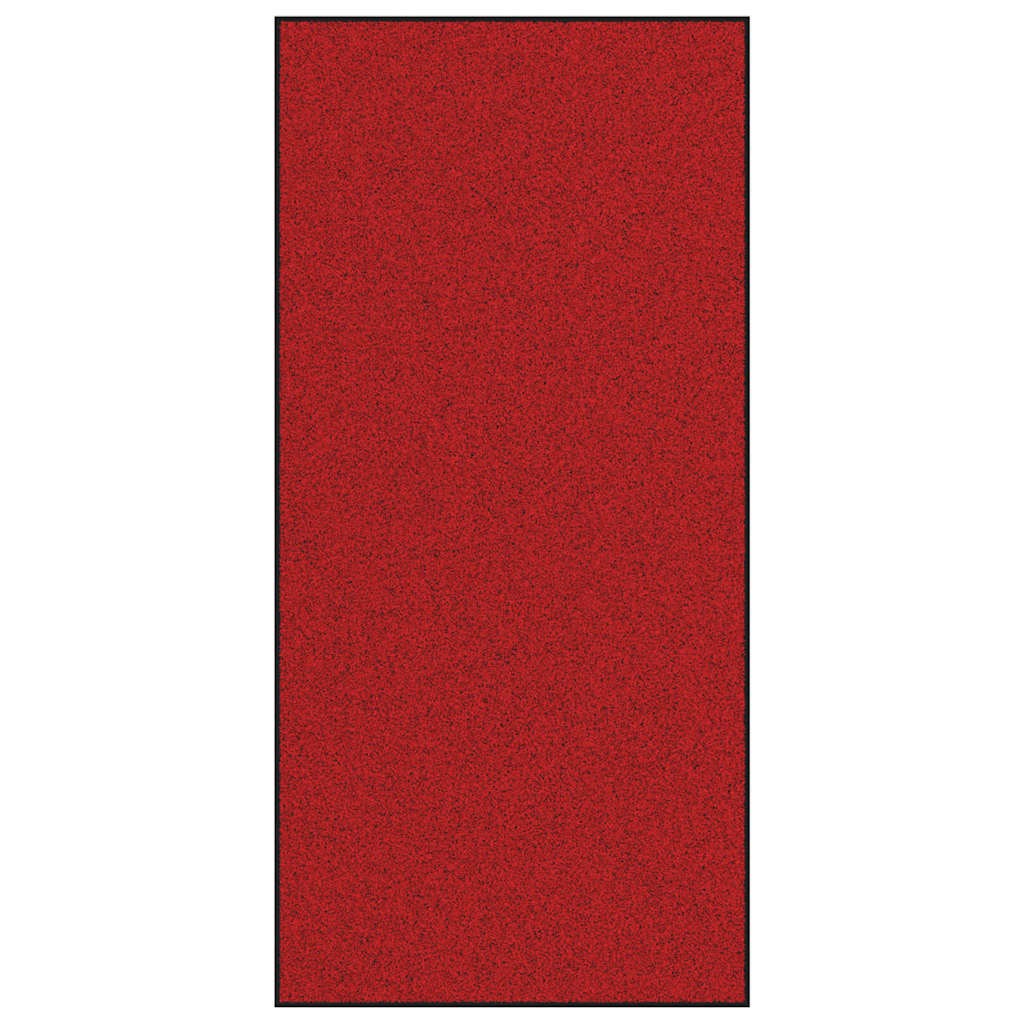 Vidaxl deurmat rood en zwart 120 x 250 cm 100% polyamide