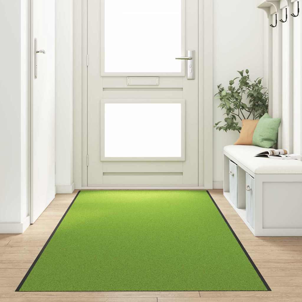 Vidaxl deurmat anders groen en zwart 120 x 350 cm polyamide en pvc