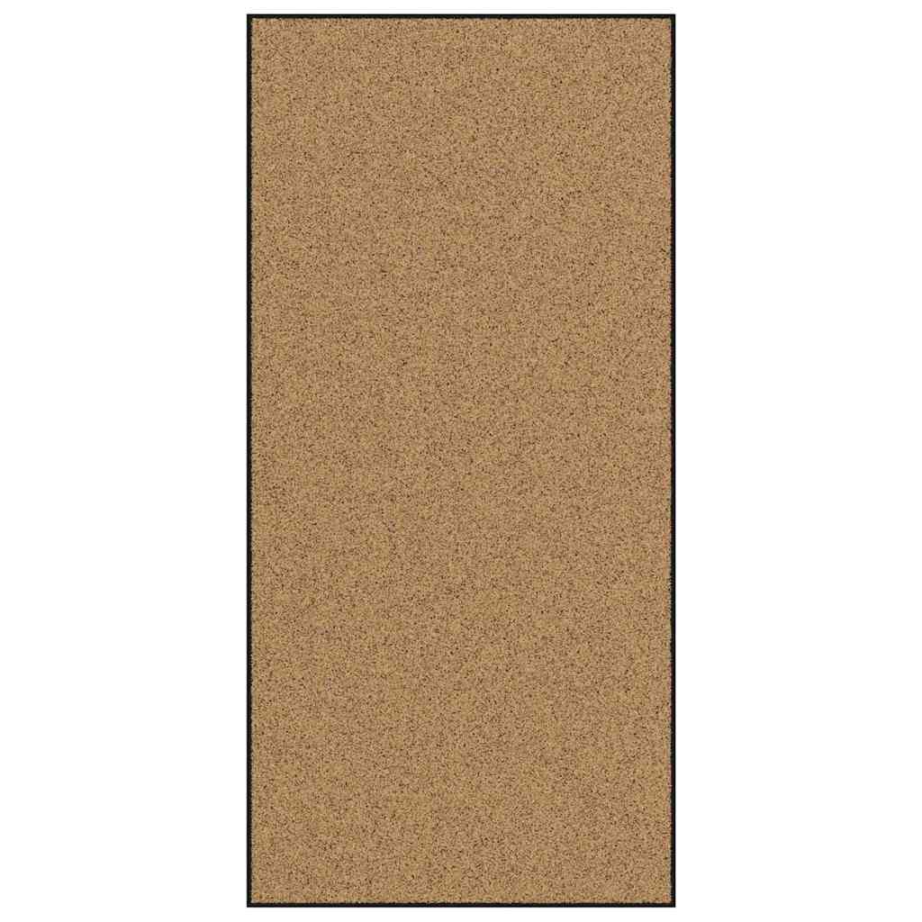 Vidaxl deurmat anders crème en zwart 120 x 250 cm polyamide en pvc
