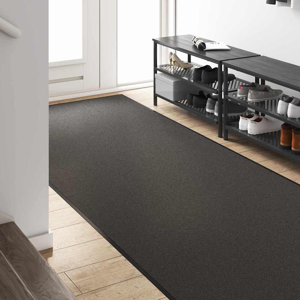 Vidaxl deurmat antraciet en zwart 120 x 350 cm polypropyleen en vinyl