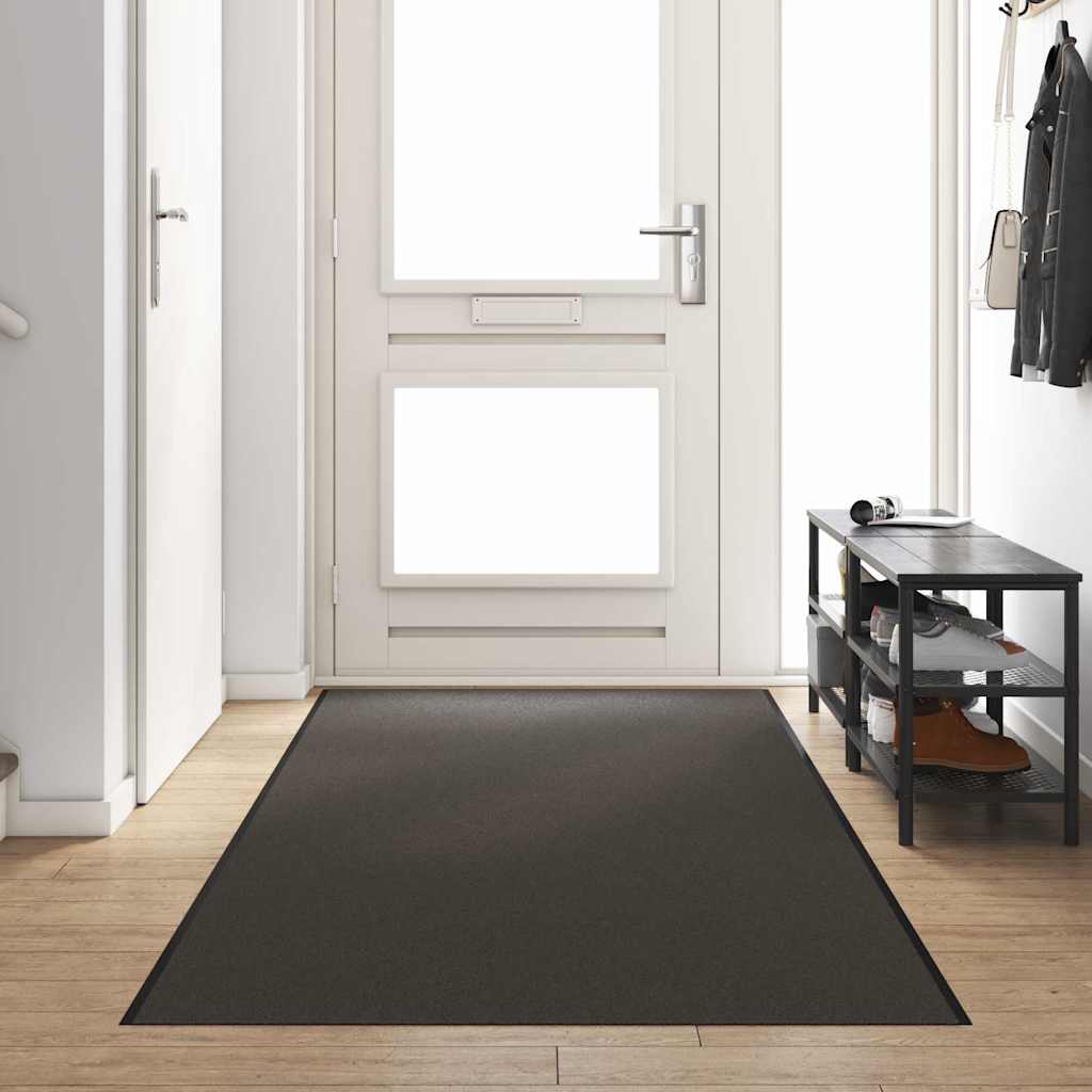 Vidaxl deurmat antraciet en zwart 120 x 350 cm polypropyleen en vinyl