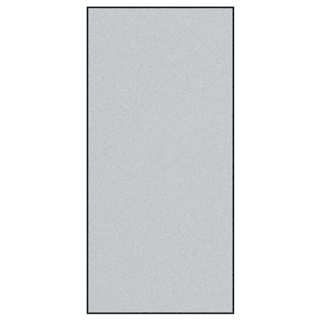 Vidaxl deurmat grijs en zwart 120 x 250 cm polypropyleen en vinyl