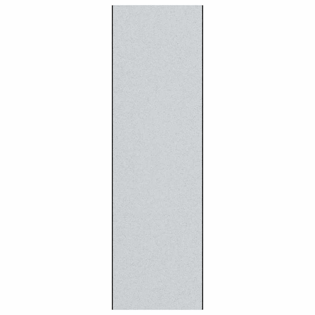 Vidaxl deurmat grijs en zwart 120 x 400 cm polypropyleen en vinyl