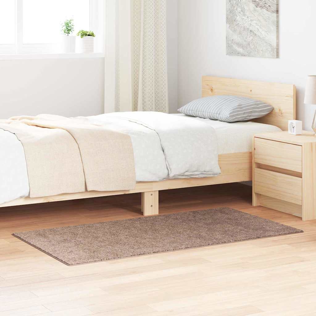 Vidaxl antislip shaggy tapijt bruin 80 x 150 cm pp