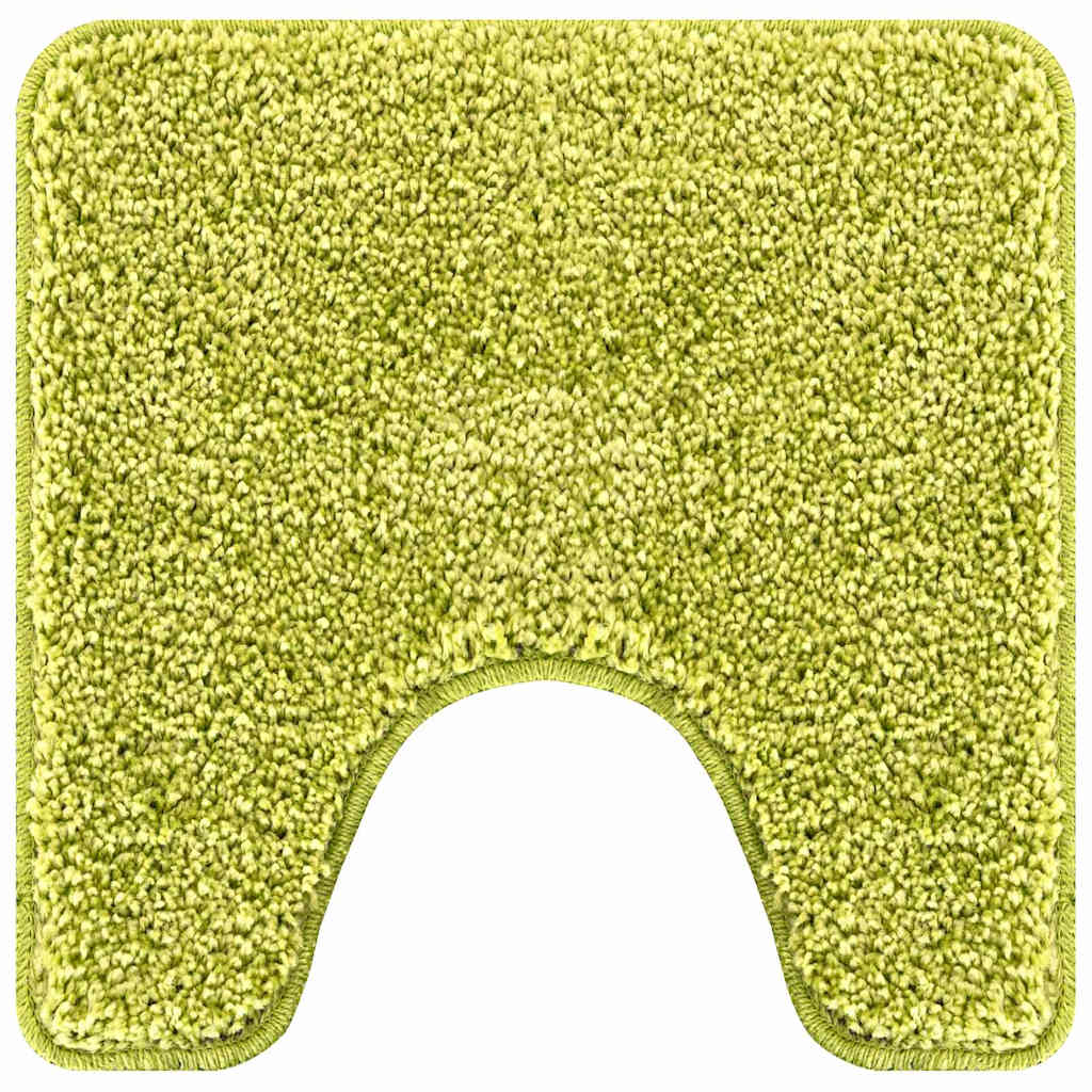 Vidaxl antislip badmat met toilet cut groen 50 x 50 cm pp