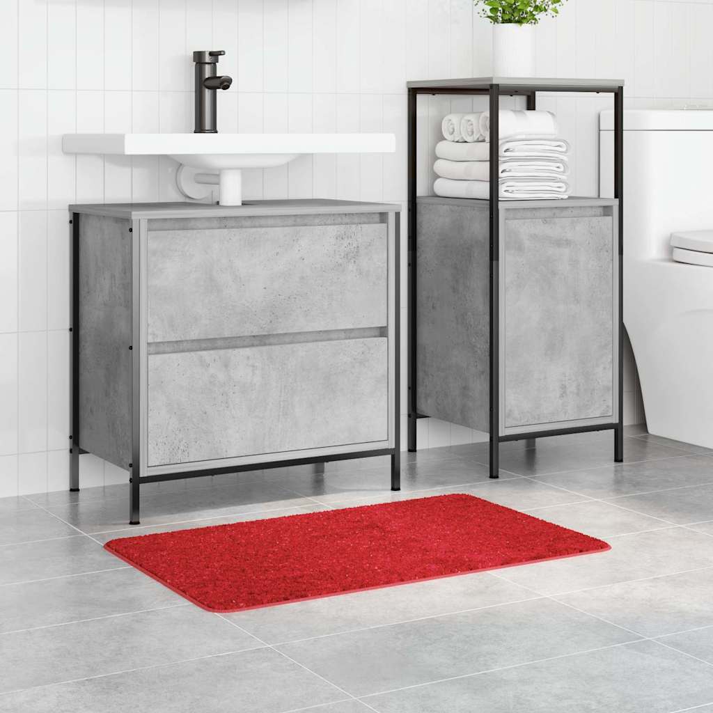 Vidaxl antislip badmat rood 50 x 80 cm pp