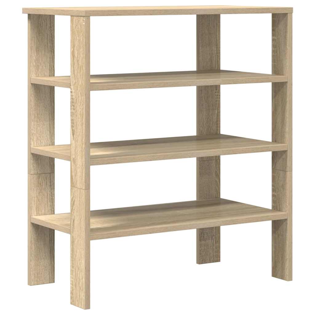 Vidaxx Schuhregal 61x32x70 cm, fertiges Holz Sonoma-Eiche-farbig