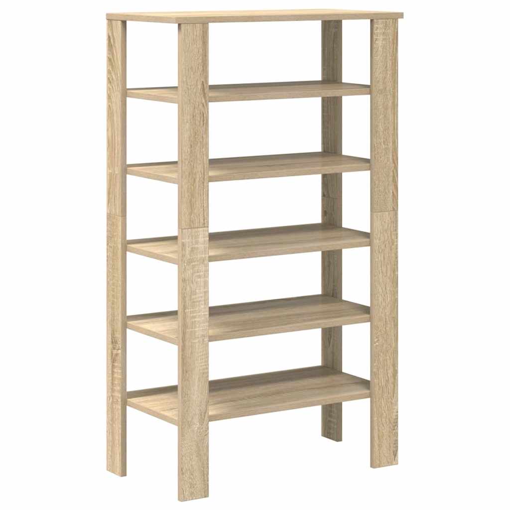 VidaXL Schuhregal 61x32x105 cm, Holzwerkstoff Sonoma-Eiche-farbig