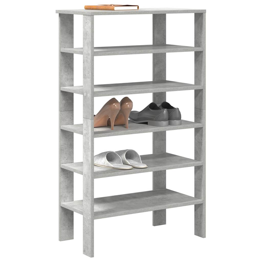 Vidaxx Schuhregal 61x32x105 cm Holzwerkstoff Betongrau
