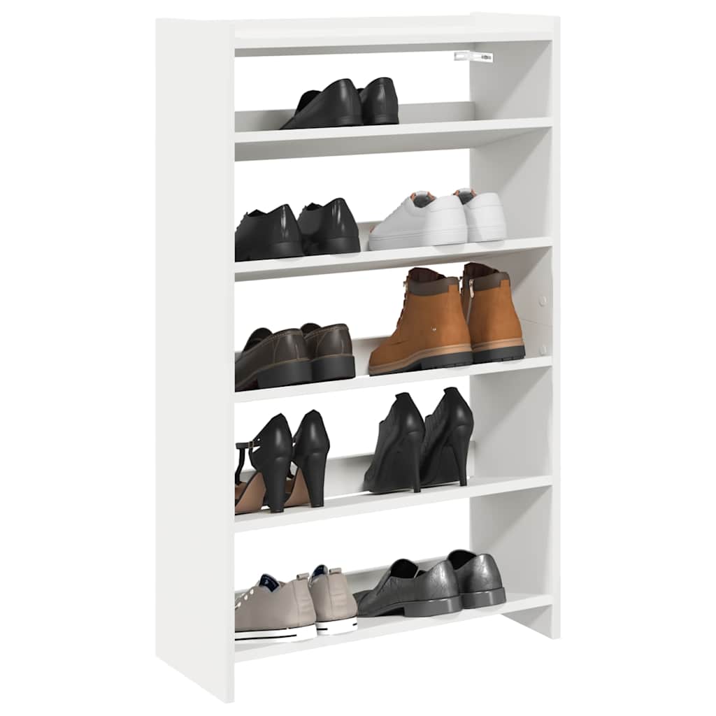 Vidaxx Schuhregal 60x25x100 cm aus Holz weiß lackiert