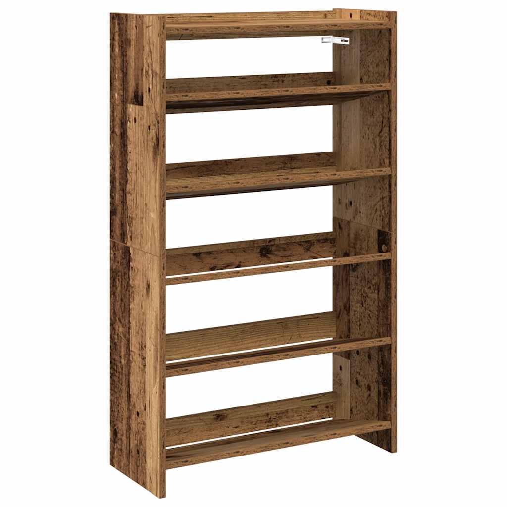 Vidaxx Schuhregal 60x25x100 cm fertiges Holz, altholzfarben