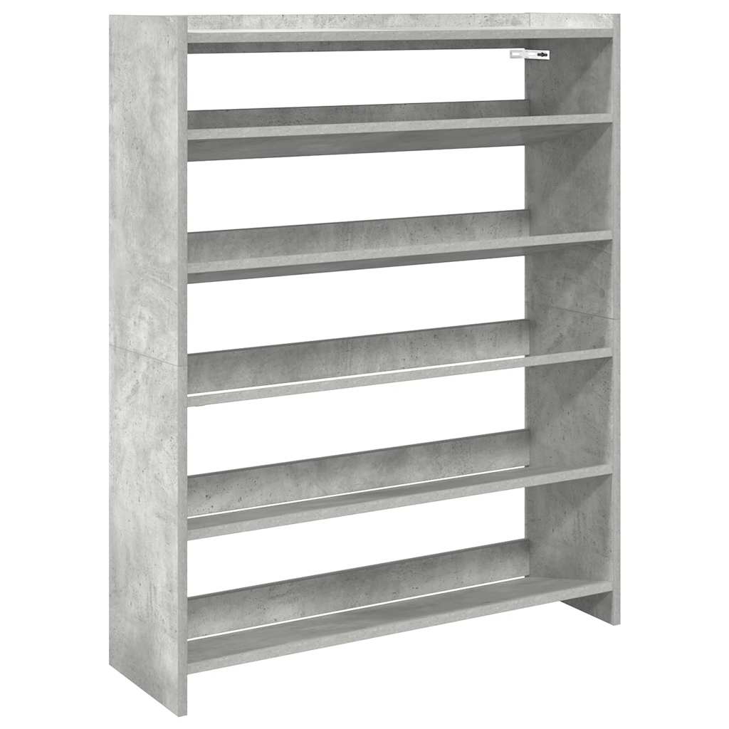 Vidaxx Schuhschrank 80x25x100 cm Holzwerkstoff betongrau