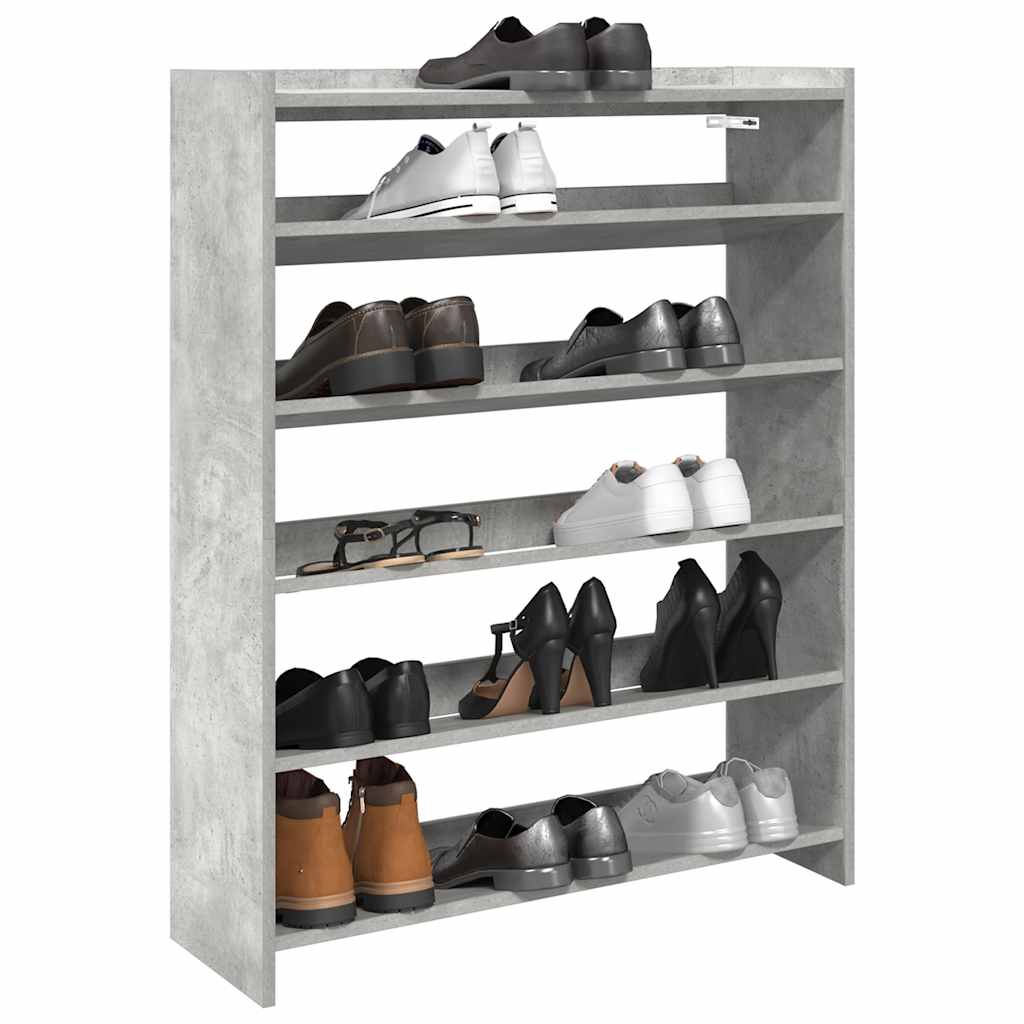 Vidaxx Schuhschrank 80x25x100 cm Holzwerkstoff betongrau