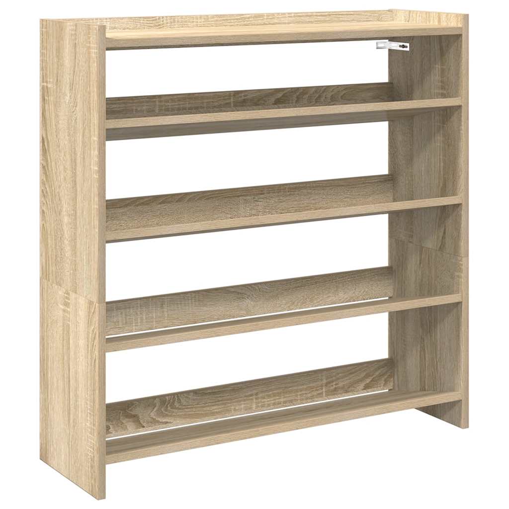 Vidaxx Schuhregal 80x25x81 cm, fertiges Holz Sonoma-Eiche-farbig