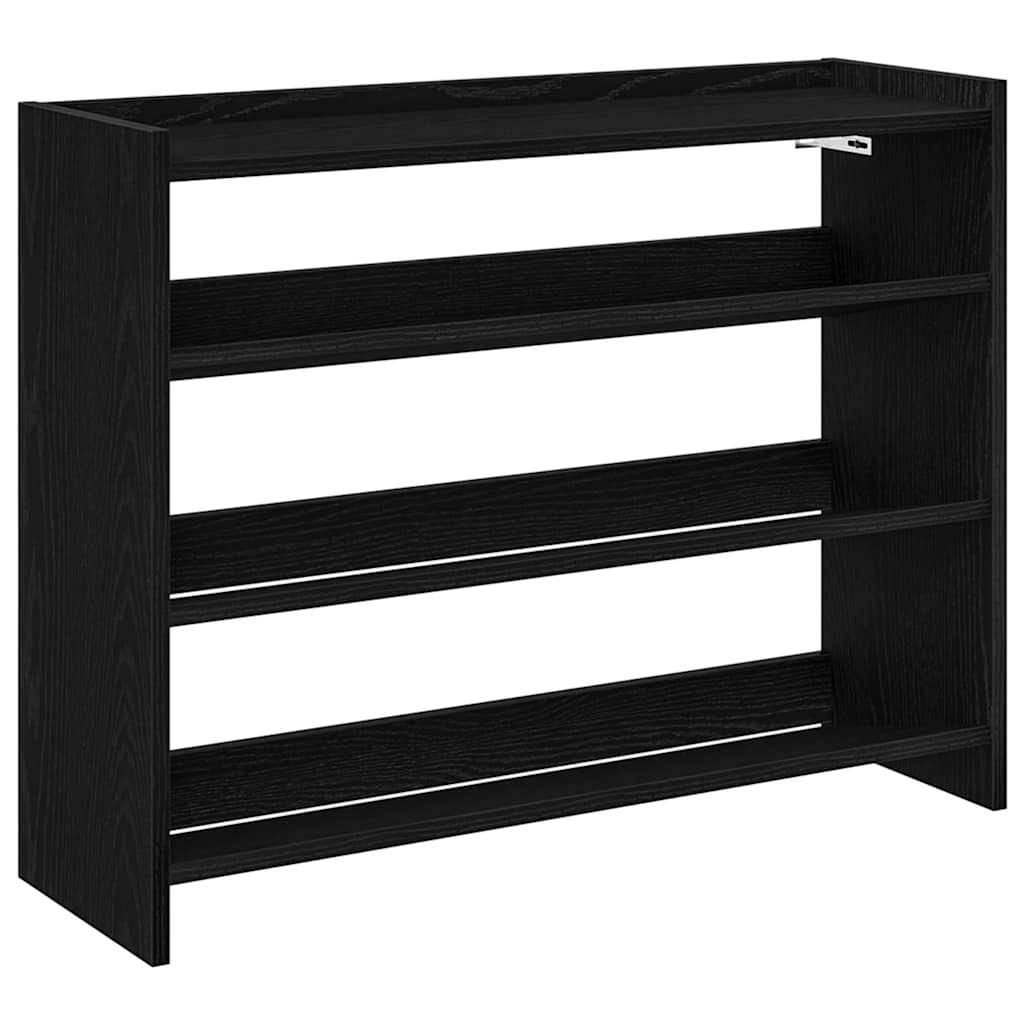 Vidaxx Schuhregal 80x25x62 cm lackiertes Holz schwarz