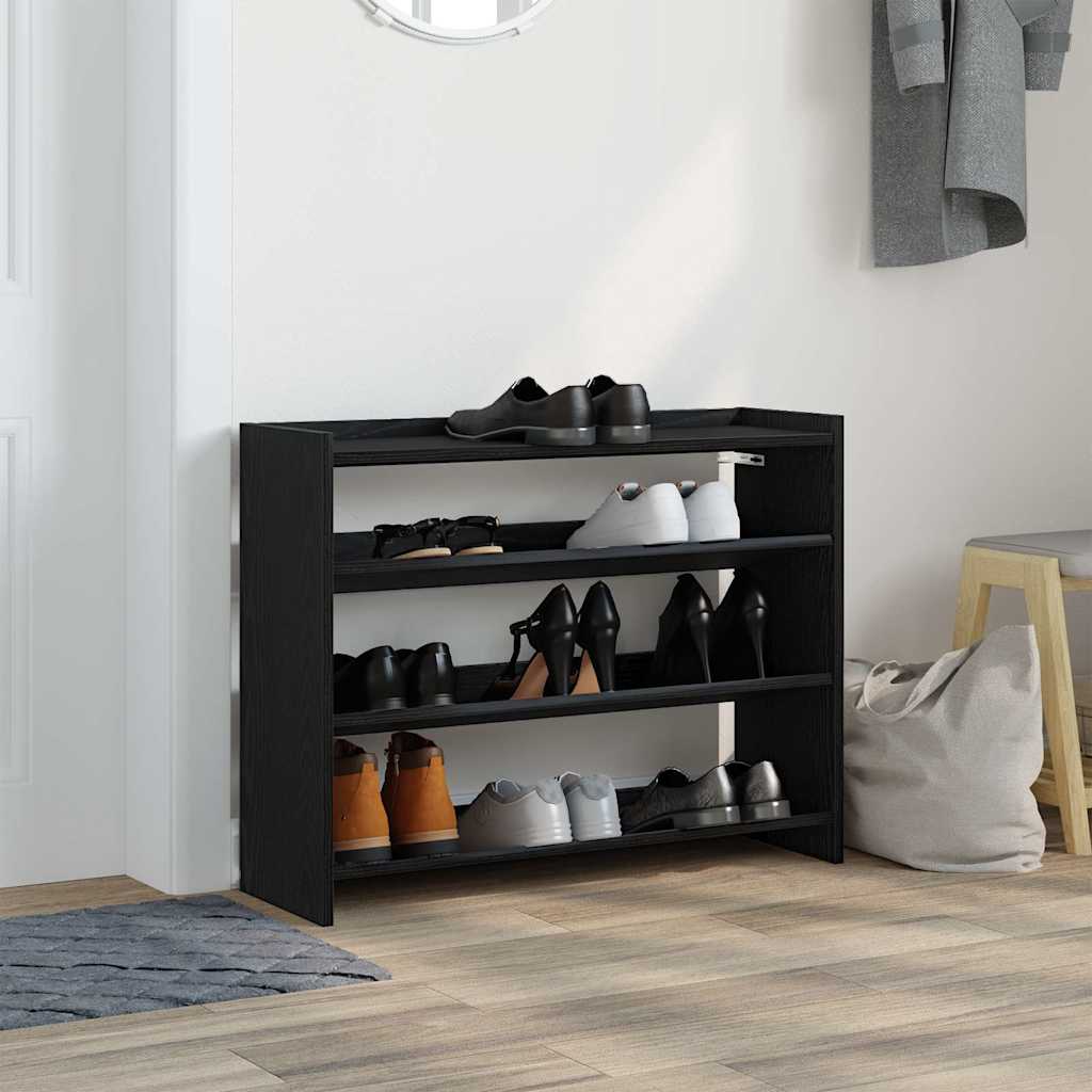 Vidaxx Schuhregal 80x25x62 cm lackiertes Holz schwarz