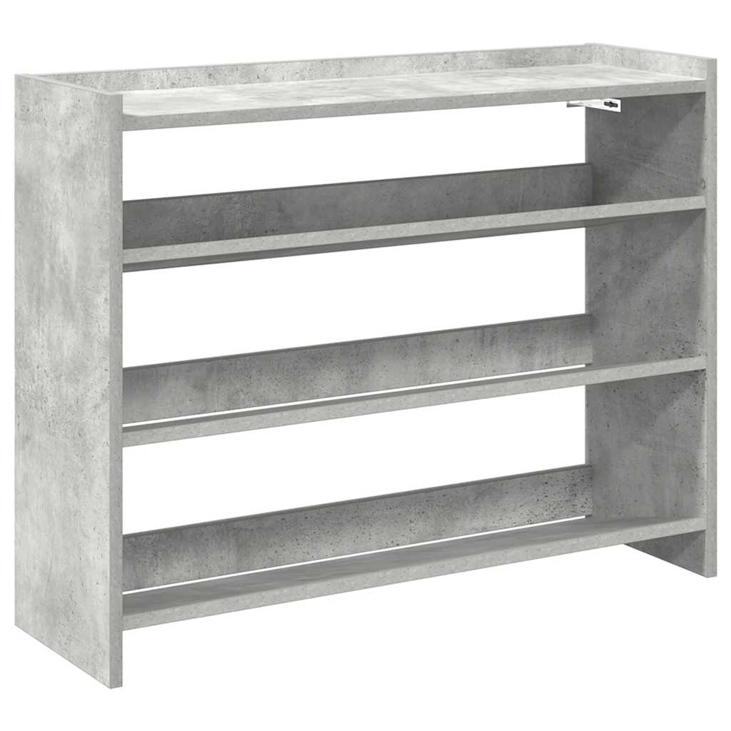 Vidaxx Schuhregal 80x25x62 cm Holzwerkstoff Betongrau