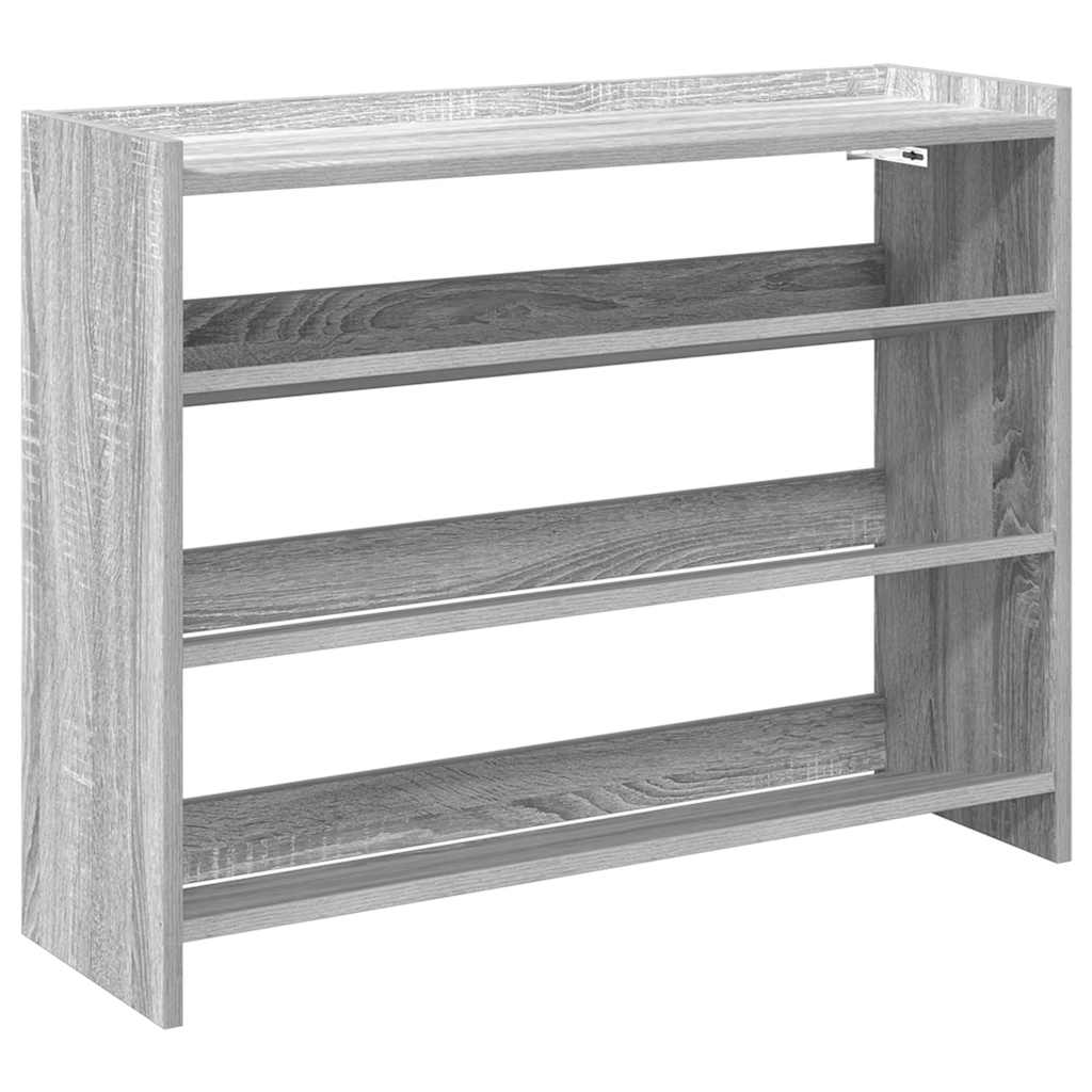 Vidaxx Schuhregal 80x25x62 cm, lackiert in der Farbe Sonoma-Eiche in der Farbe Grau