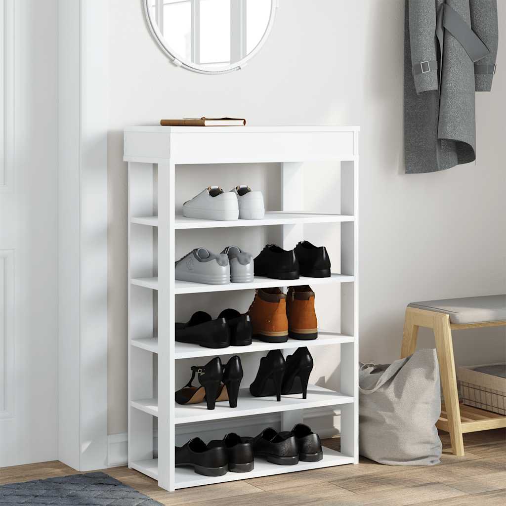 Vidaxx Schuhregal 60x30x98 cm, lackiertes Holz weiß