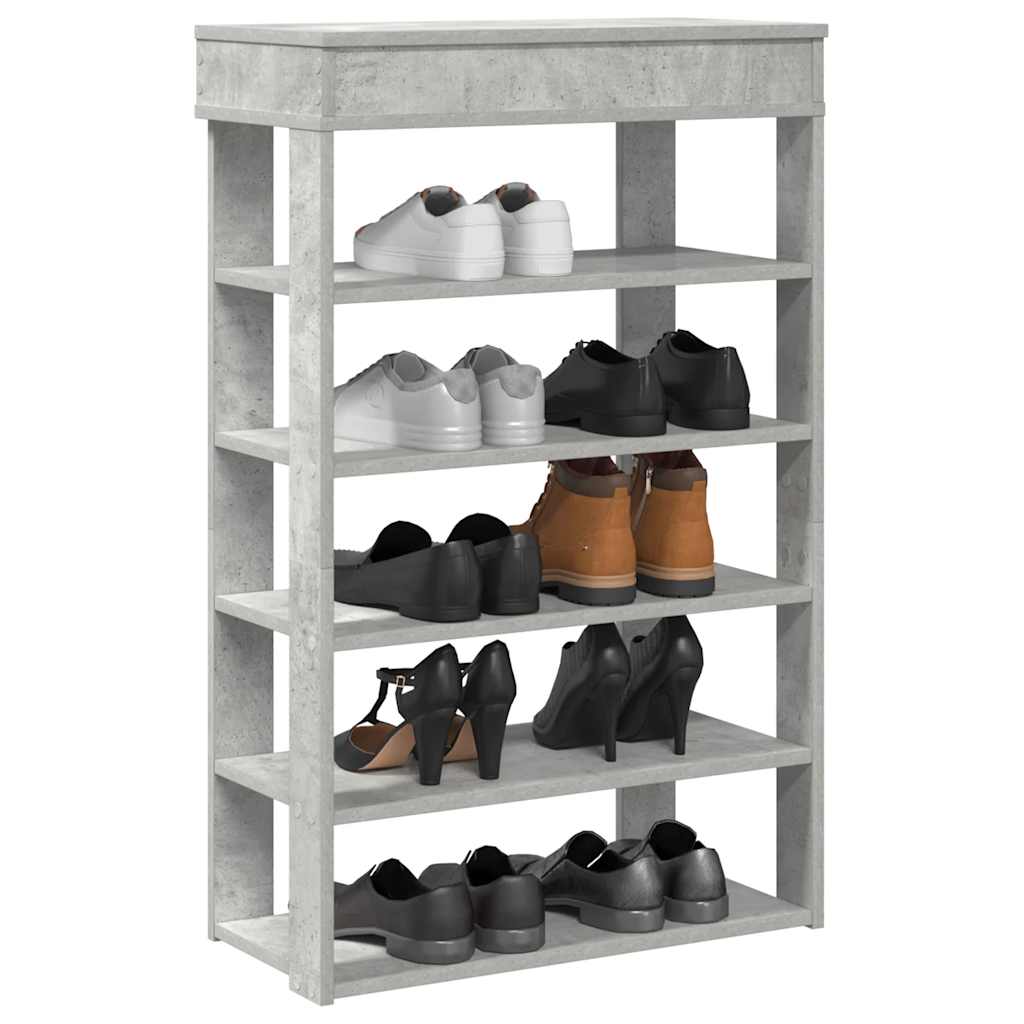 Vidaxx Schuhregal 60x30x98 cm Holzwerkstoff Betongrau
