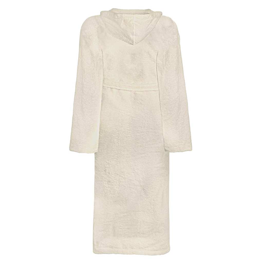 Vidaxl badjas kinn crème xl katoen