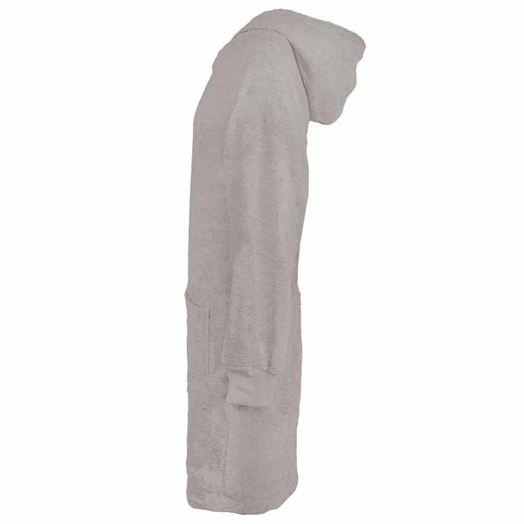 Vidaxl deken hoodie kinn grijs l katoen