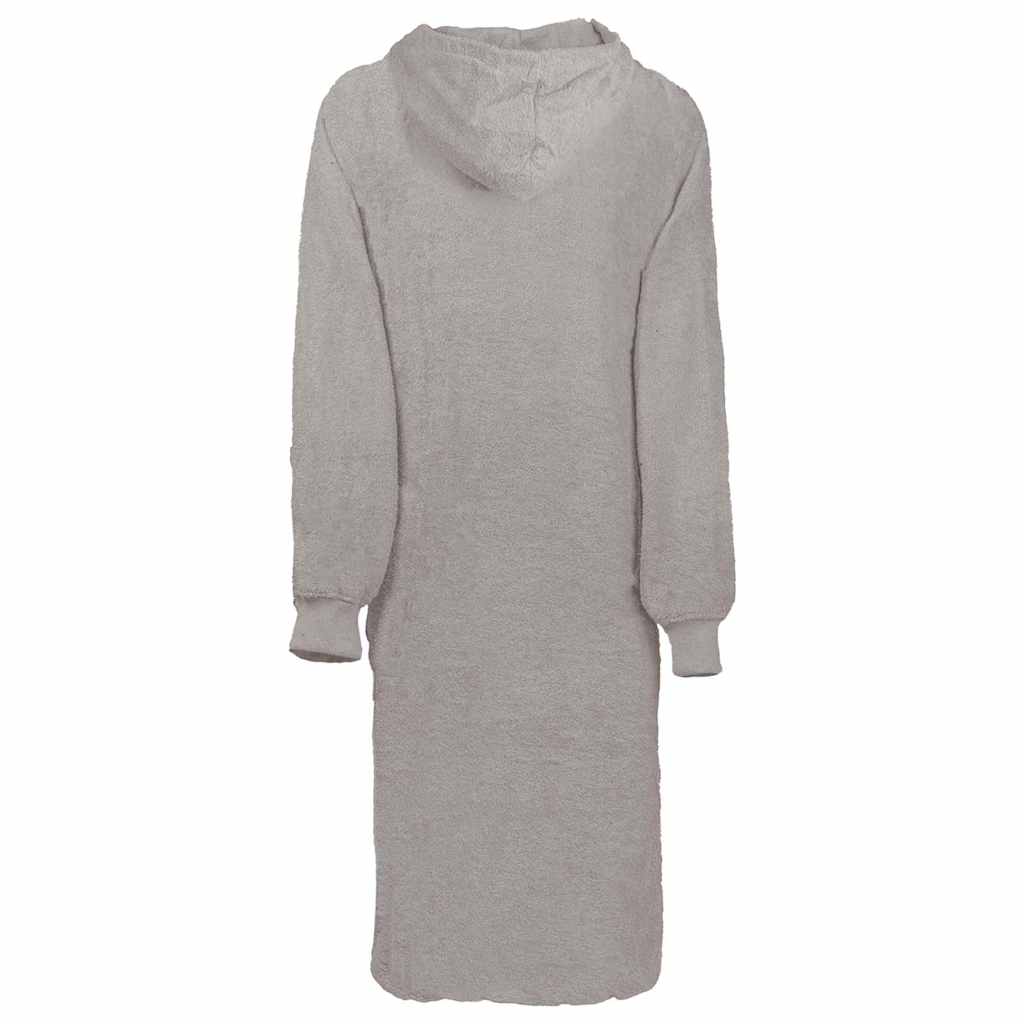 Vidaxl deken hoodie kinn grijs xl katoen