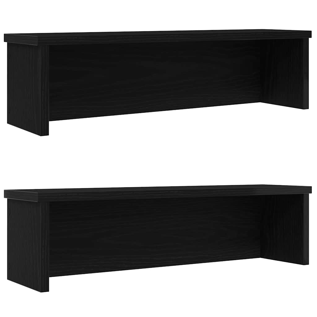 Vidaxx Küchenregale stapelbar 2 Stück 60x15x16 cm schwarz