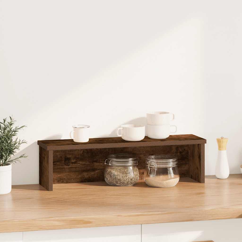 Vidaxx Küchenregal stapelbar 60x15x16 cm verarbeitetes Holz geräucherte Eiche