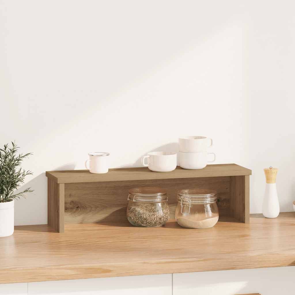 Vidaxx Küchenregal, stapelbar, 60 x 15 x 16 cm, handgefertigtes Holz, handgefertigte Eiche