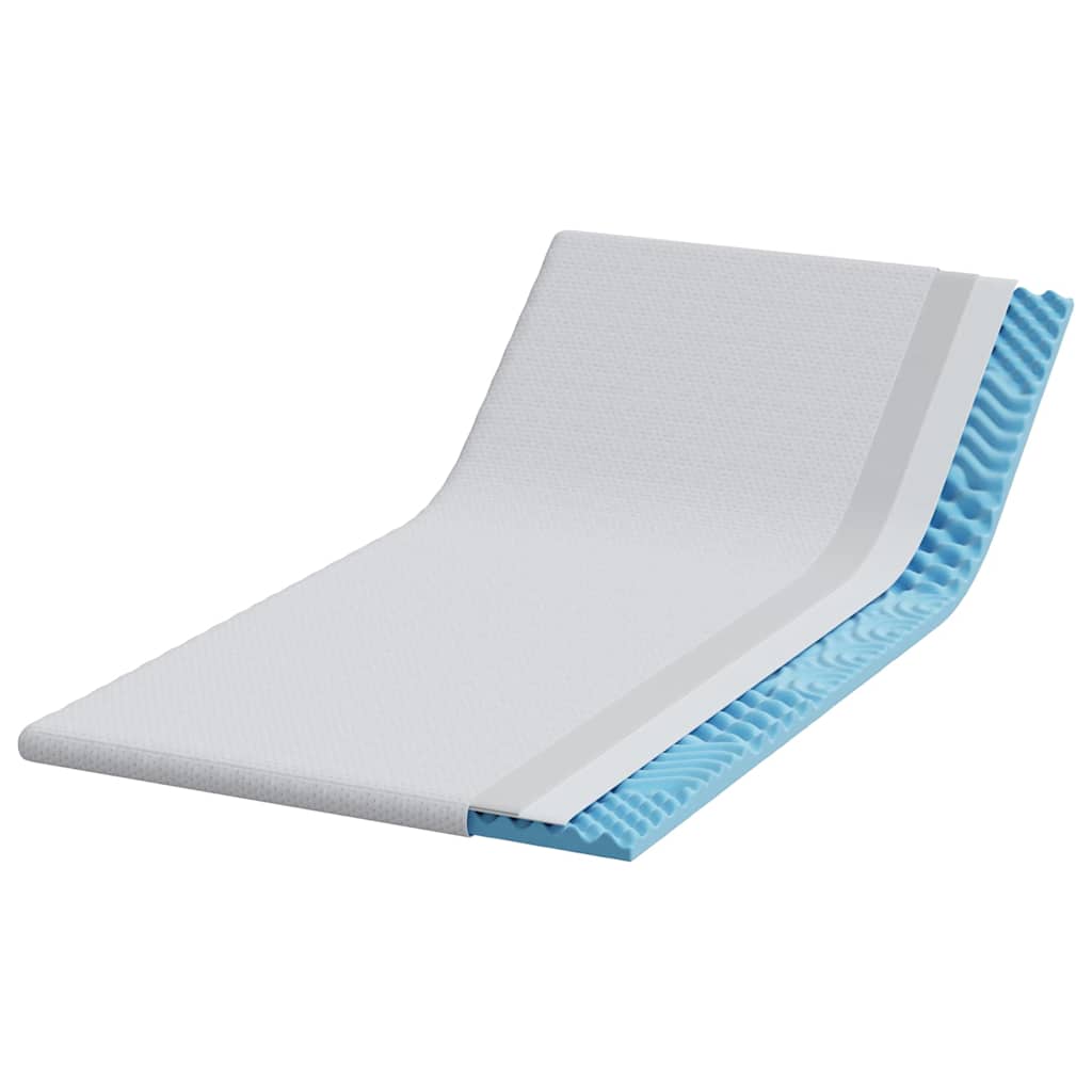 Vidaxl matrastopper wit 100 x 200 cm jacquard stof