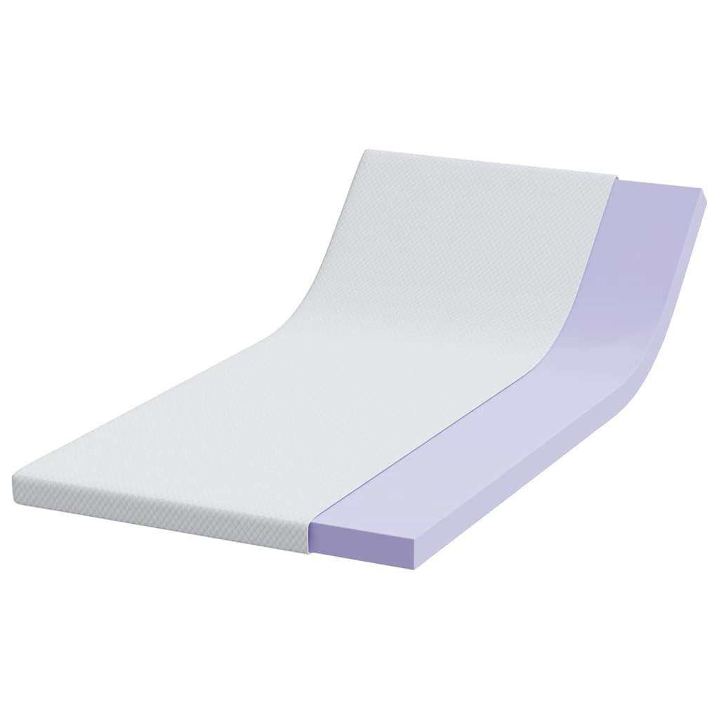 Vidaxl matrastopper wit 90 x 190 cm jacquard stof