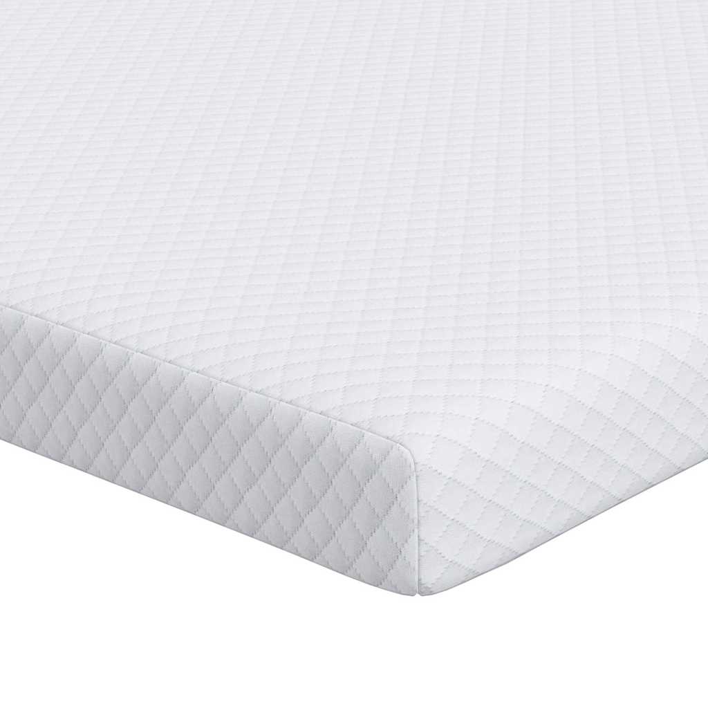 Vidaxl matrastopper wit 160 x 200 cm jacquard stof