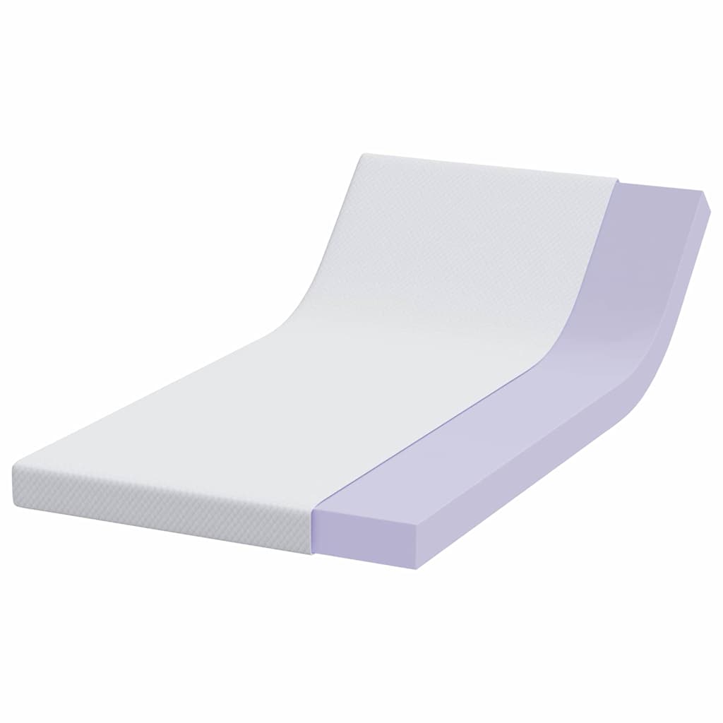 Vidaxl matrastopper wit 90 x 200 cm jacquard stof