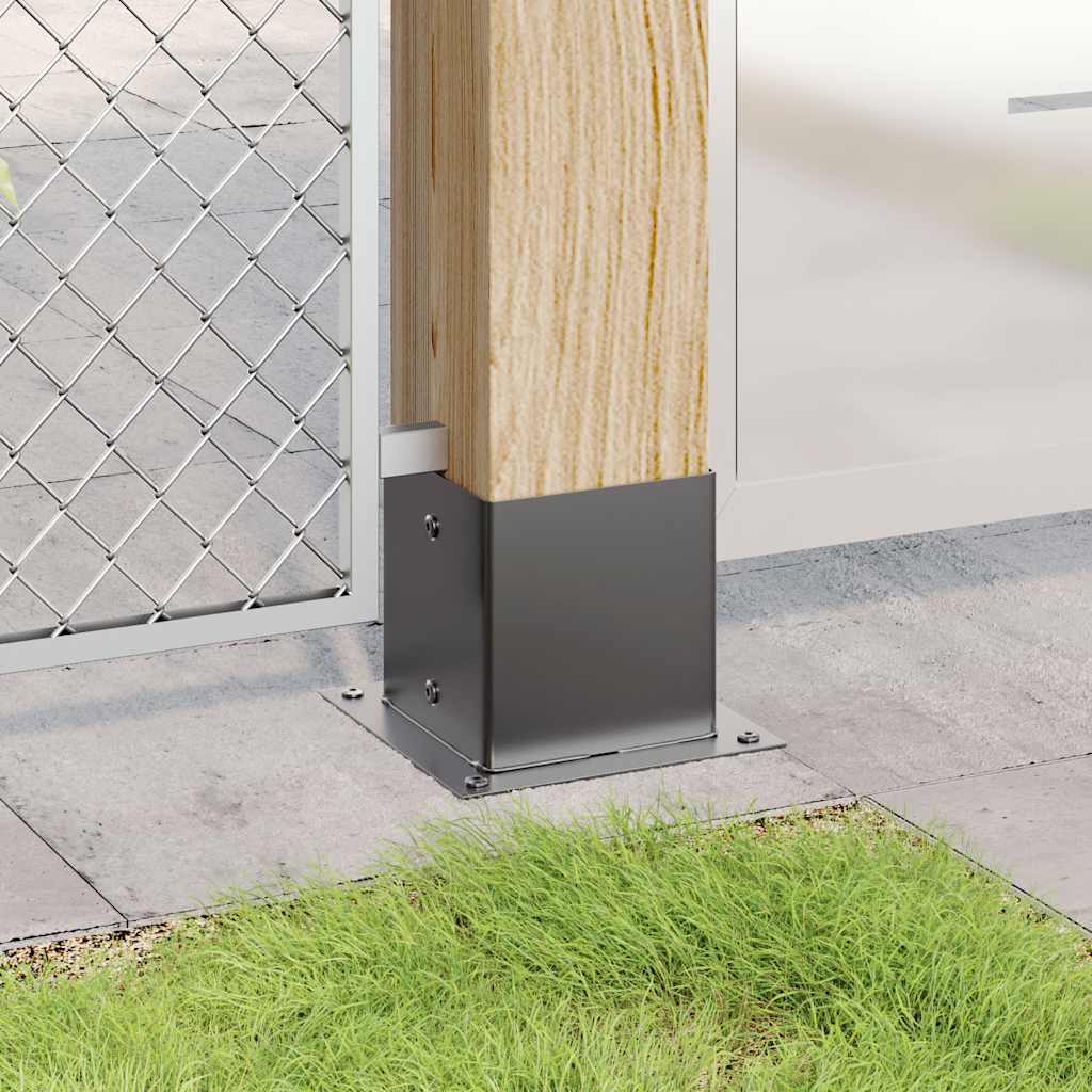 Vidaxl paonderstellen vierkant 12 st 141x141 mm gepoedercoat staal
