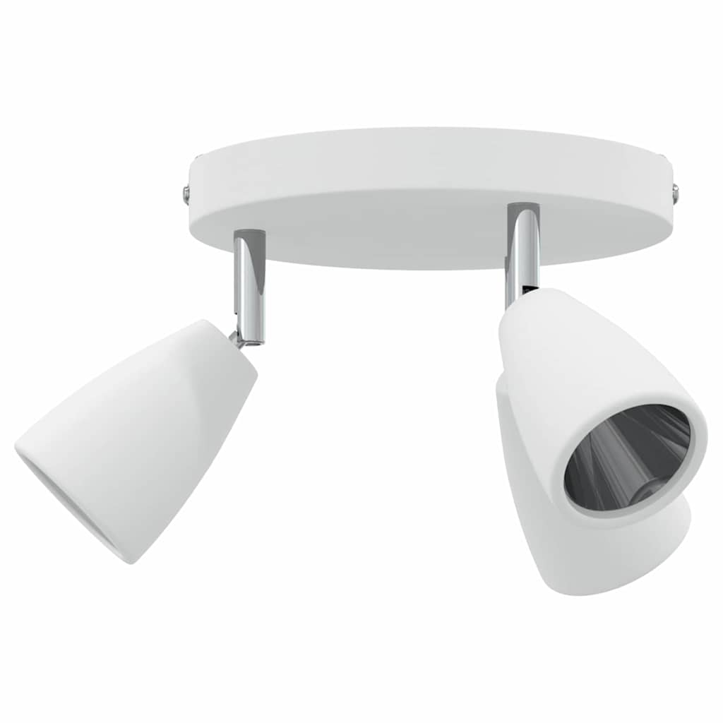 Vidaxl plafondspot met schijnwerpers wit 19 x 19 x 14,5 cm metaal