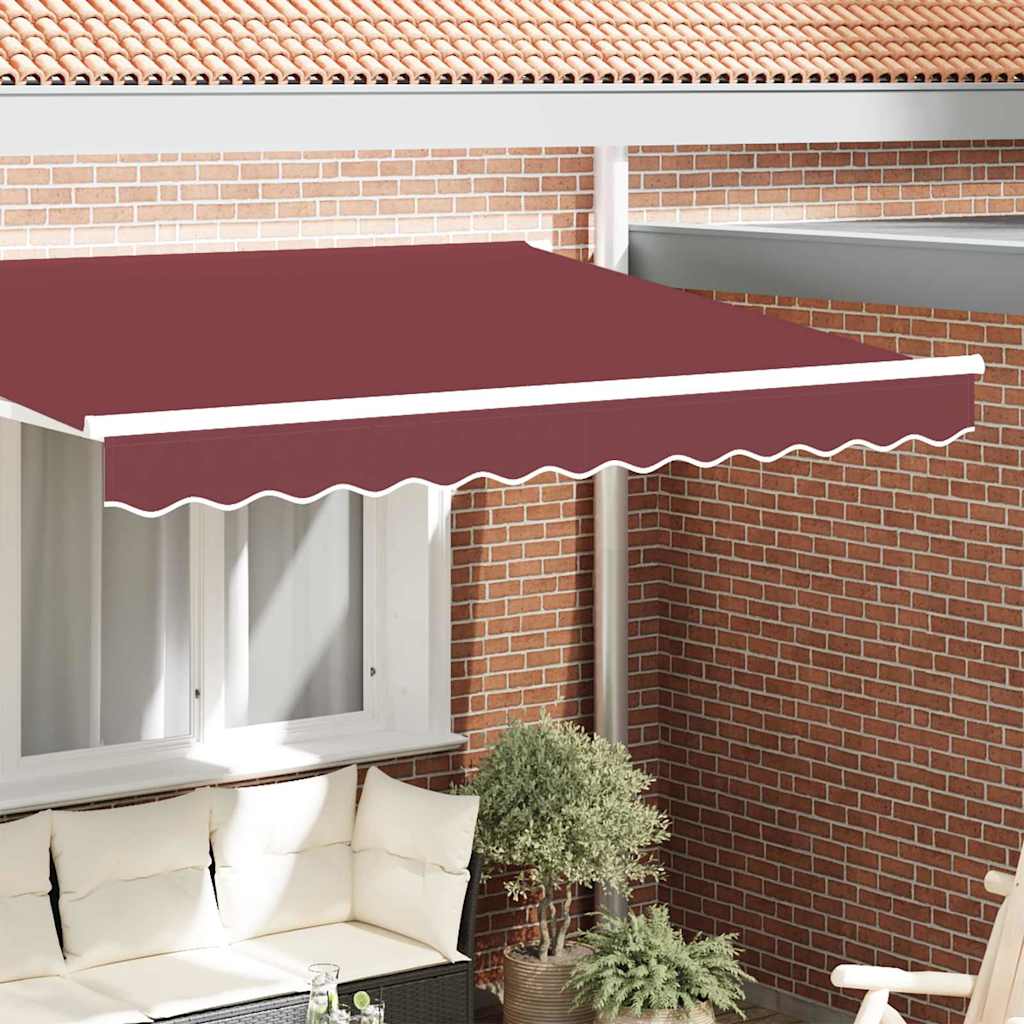 Vidaxl markies valance bordeauxrood 580 x 20 cm canvas