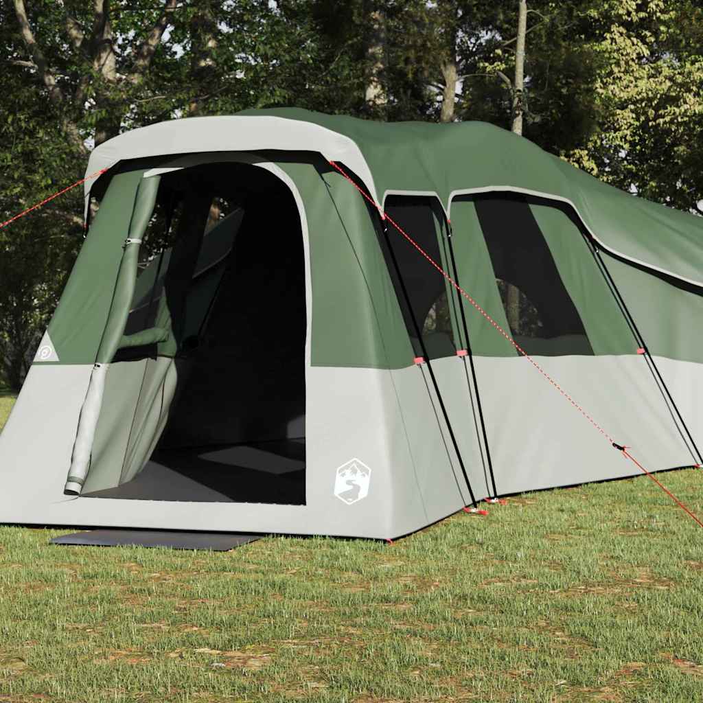 Vidaxl gezinstent met dak met opslag groen 762 x 655 x 218 cm taft