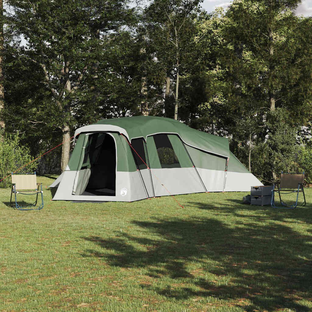 Vidaxl gezinstent met dak met opslag groen 762 x 655 x 218 cm taft