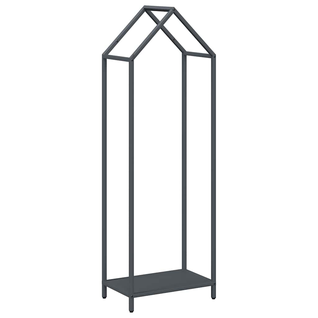 Vidaxl brandhoutrek 40x25x120 cm koudgewalst staal antraciet