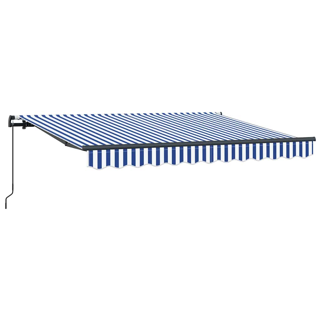 Vidaxl inklapbaar zonnescherm blauw 250 x 200 cm stof