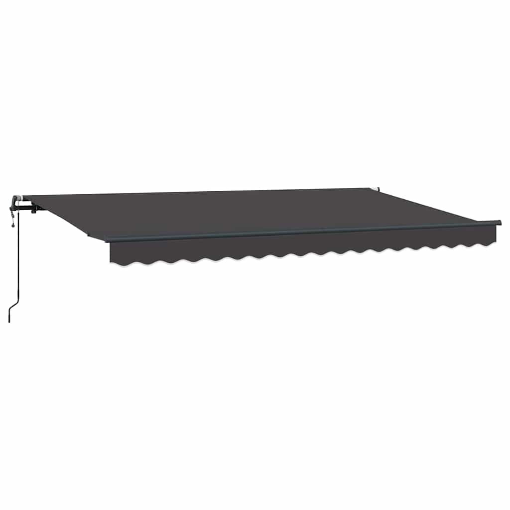 Vidaxl inklapbaar zonnescherm antraciet 350 x 200 cm stof