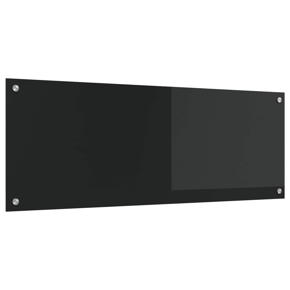 Vidaxl keuken spatscherm zwart 110 x 40 cm gehard glas