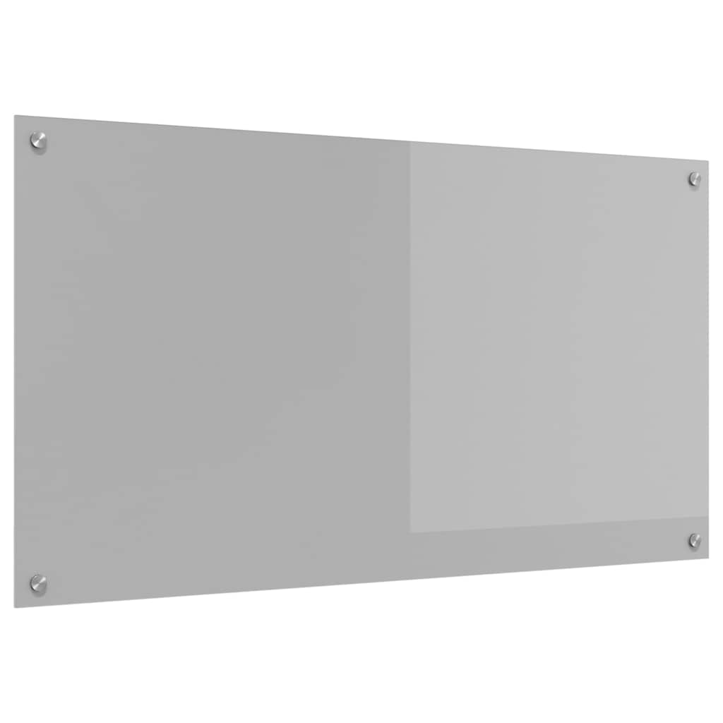 Vidaxl keuken spatscherm lichtgrijs 110 x 60 cm gehard glas