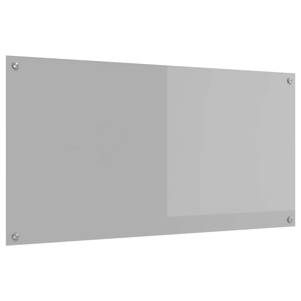 Vidaxl keuken spatscherm lichtgrijs 120 x 60 cm gehard glas