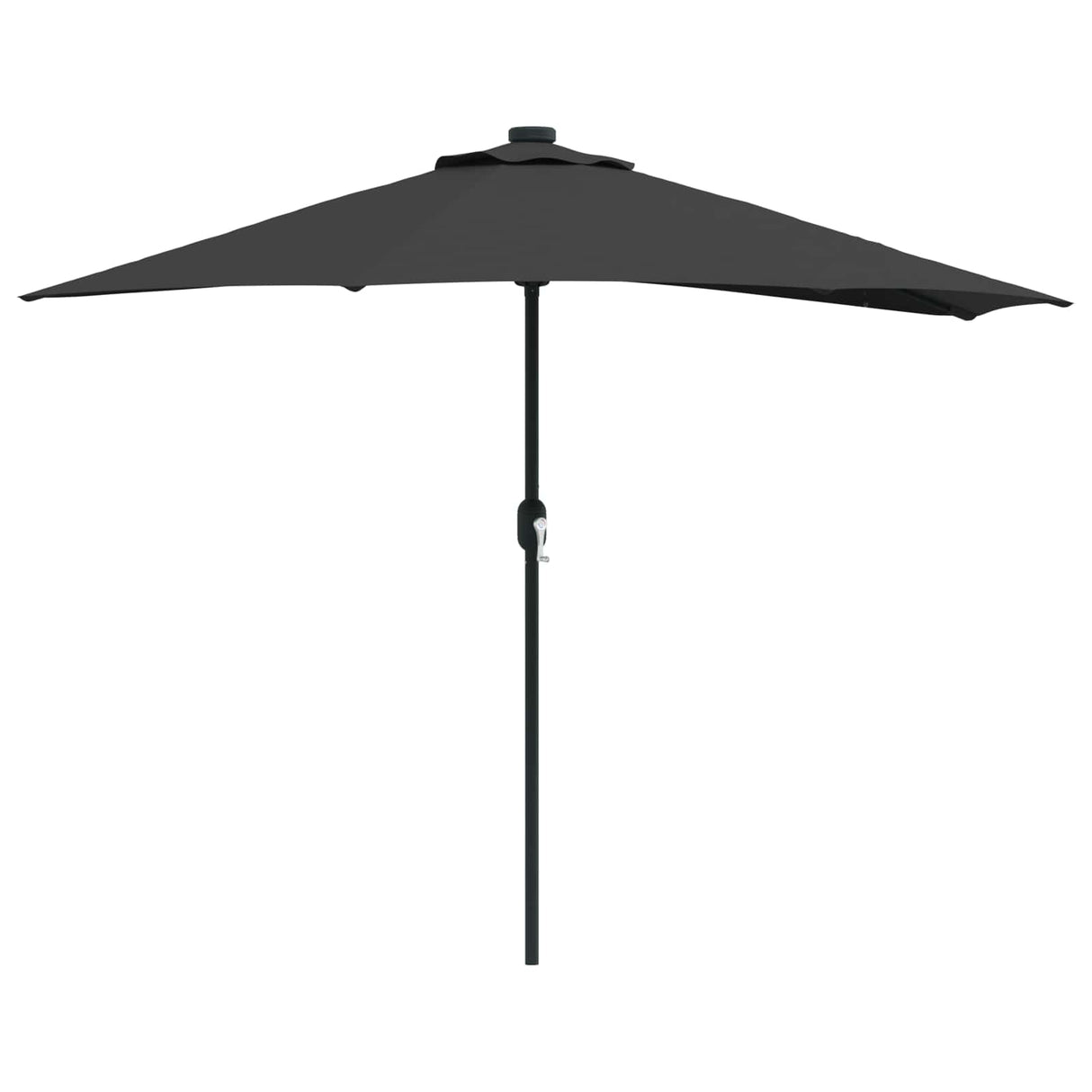 Vidaxl tuinparasol zwart 294 x 150 x 224 cm polyester en staal