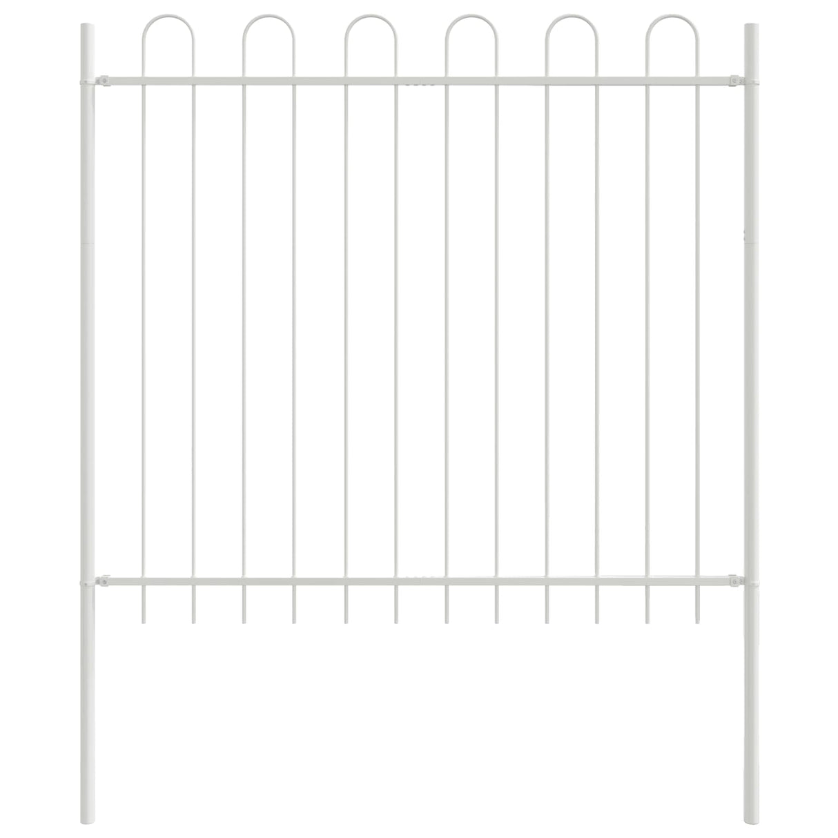 Vidaxl tuinhek 2 pcs wit 3,4 x 0,8 m poedercoating staal